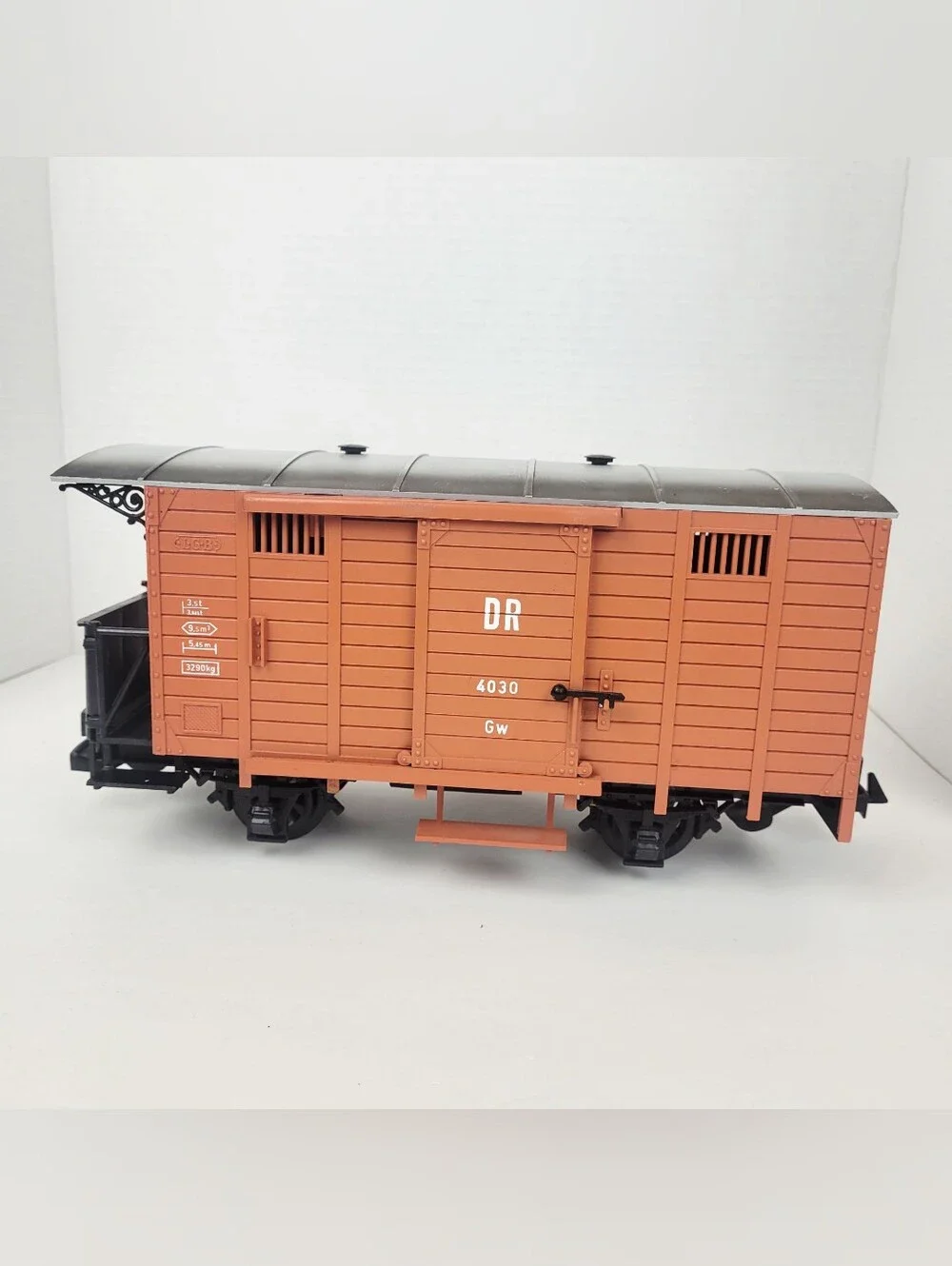 Vtg 70s LGB Lehmann 4030 Freight Car Boxcar G-Scale~Orange~Western Germany